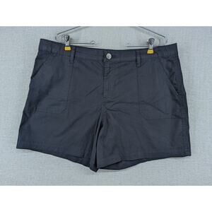 St John's Bay Shorts Size 16 Black - 0824G104